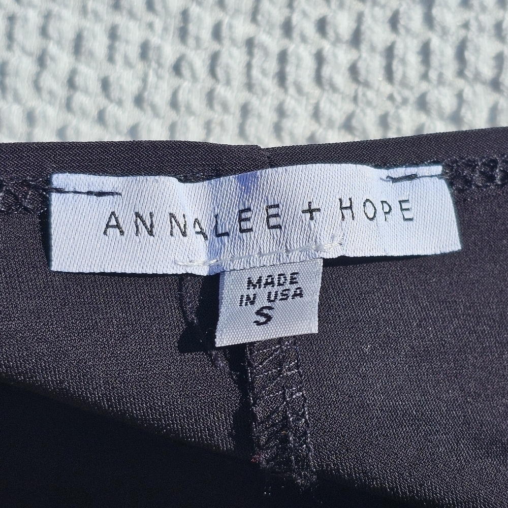 Annalee + Hope black dress with pearl and rhinestone accents size small - Picture 3 of 10